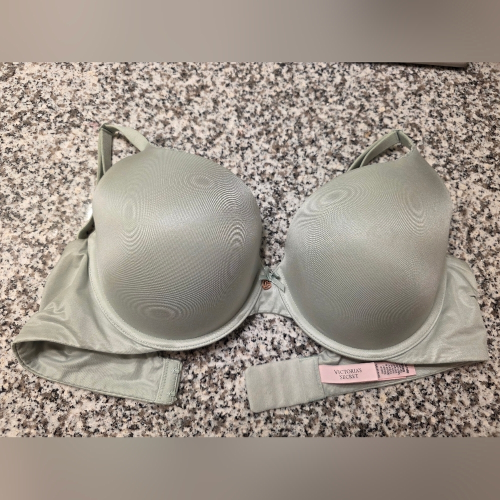 Victoria's Secret Sage Green Smooth Push Up Bra Full Coverage Body By Victoria